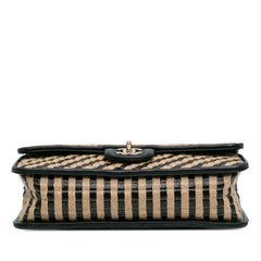 Medium Raffia and Jute Urban Jungle Single Flap