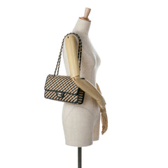 Medium Raffia and Jute Urban Jungle Single Flap