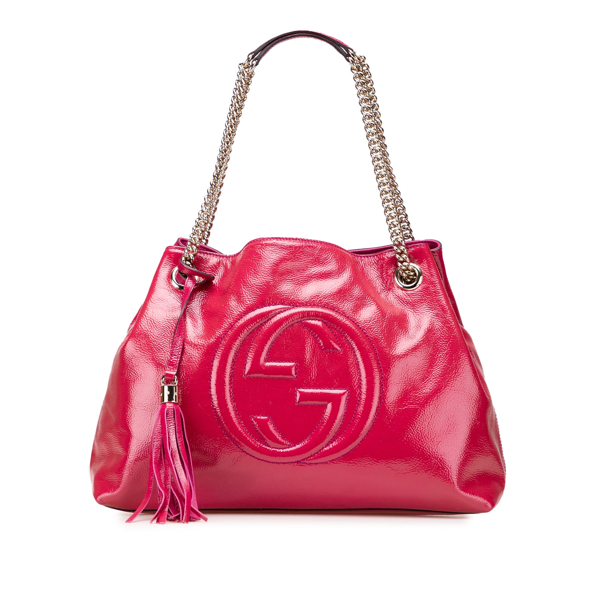 Medium Patent Soho Chain Tote