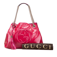 Medium Patent Soho Chain Tote