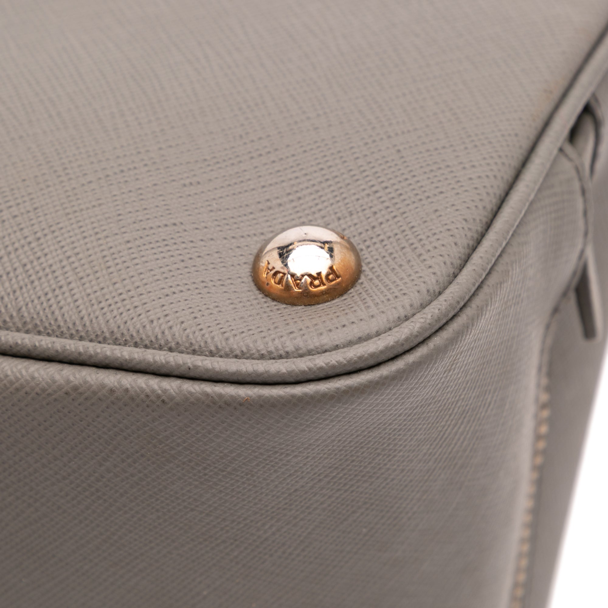 Medium Bicolor Saffiano Lux Promenade Satchel
