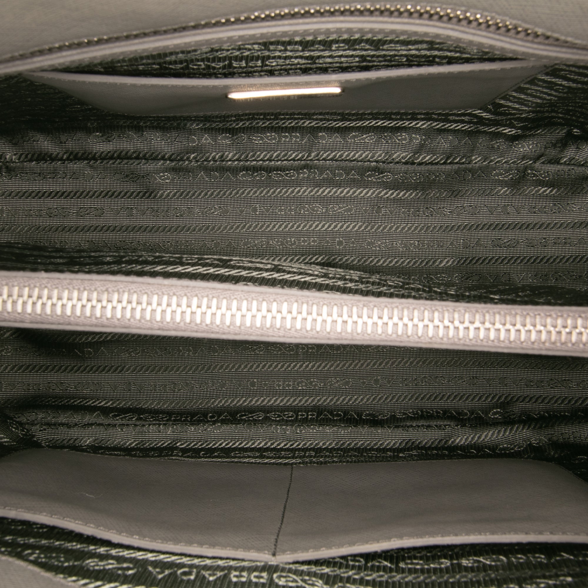 Medium Bicolor Saffiano Lux Promenade Satchel