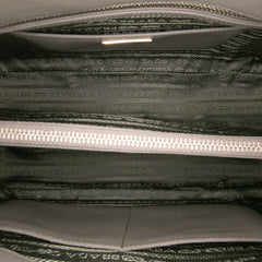 Medium Bicolor Saffiano Lux Promenade Satchel