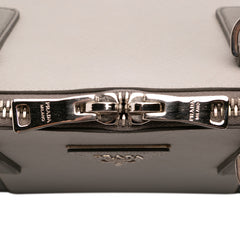 Medium Bicolor Saffiano Lux Promenade Satchel