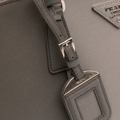 Medium Bicolor Saffiano Lux Promenade Satchel
