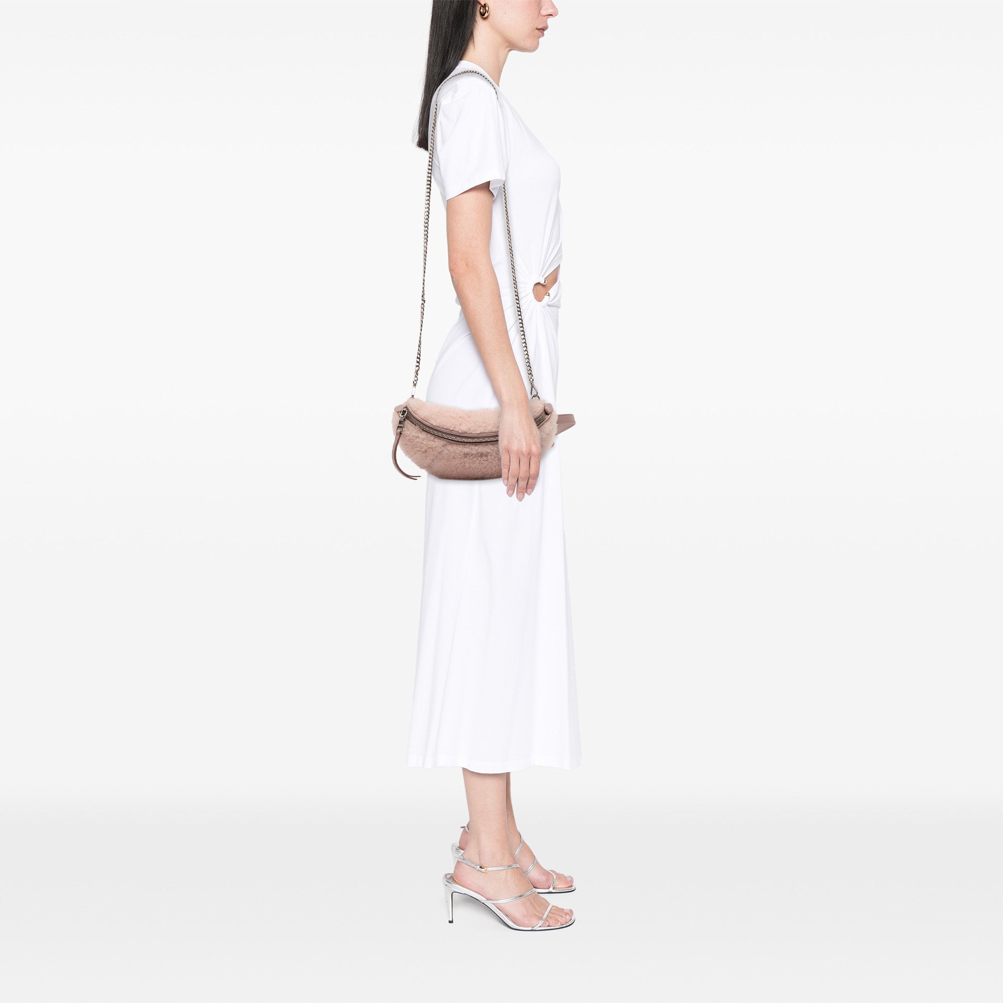 Shearling Convertible Belt Bag