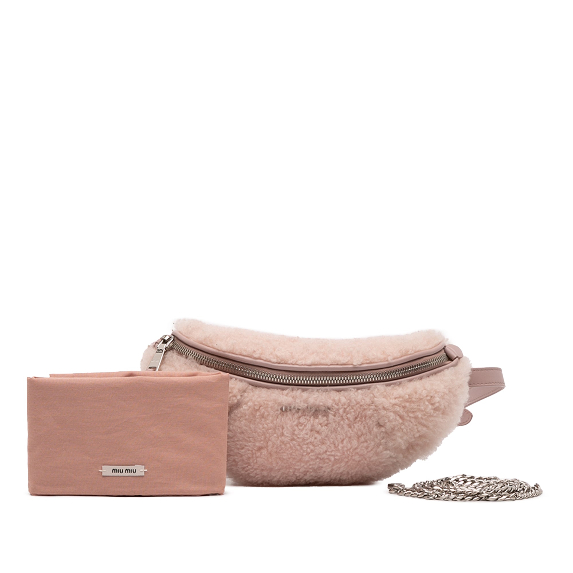 Shearling Convertible Belt Bag