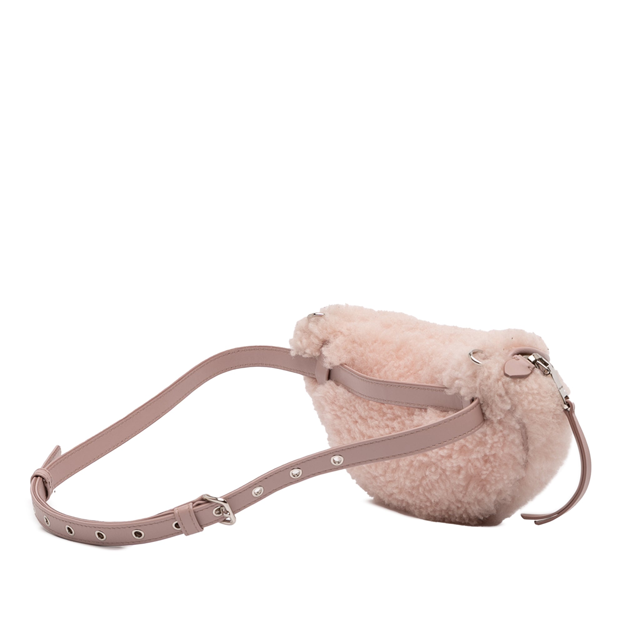 Shearling Convertible Belt Bag