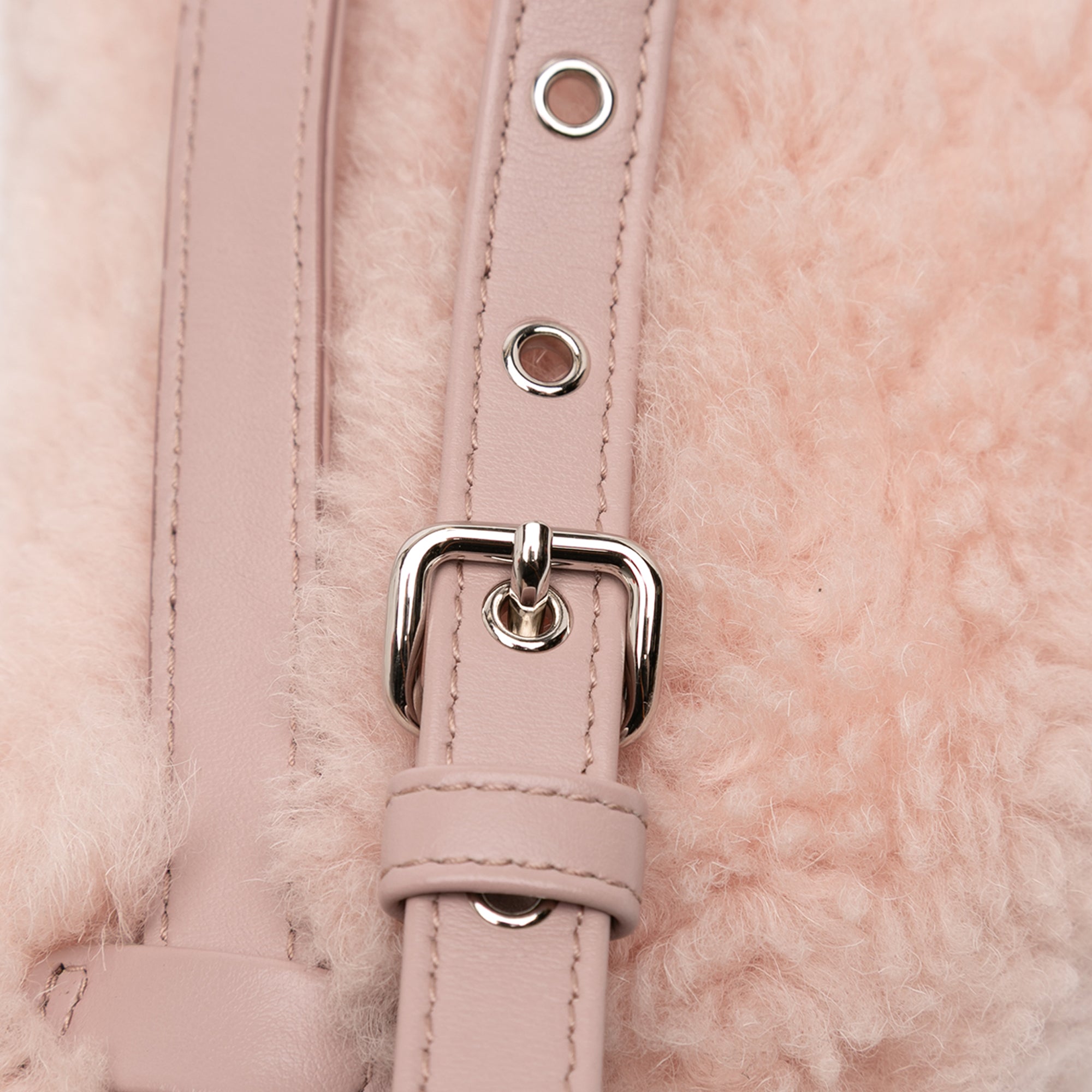 Shearling Convertible Belt Bag