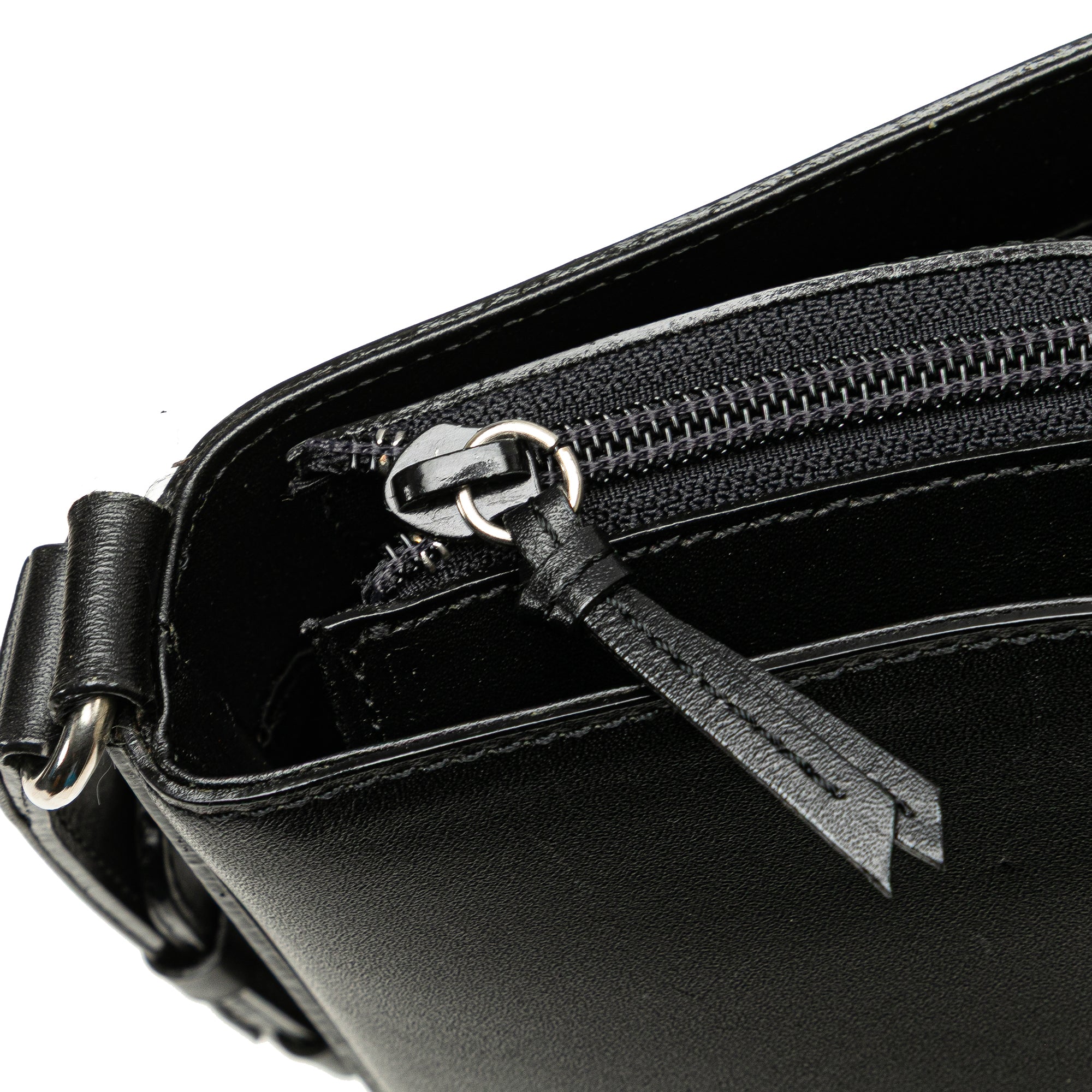 Calfskin and Suede Shoulder Bag
