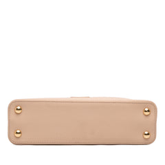 Grained Calfskin Capucines East West MM