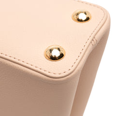 Grained Calfskin Capucines East West MM