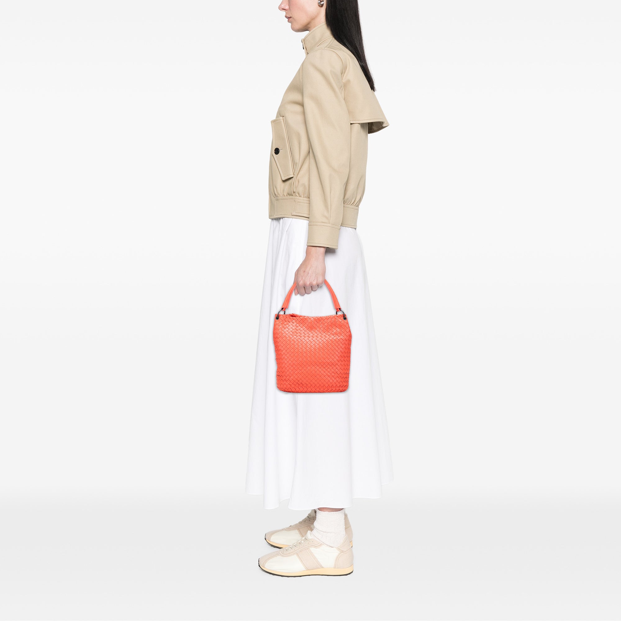 Nappa Intrecciato Bucket Bag