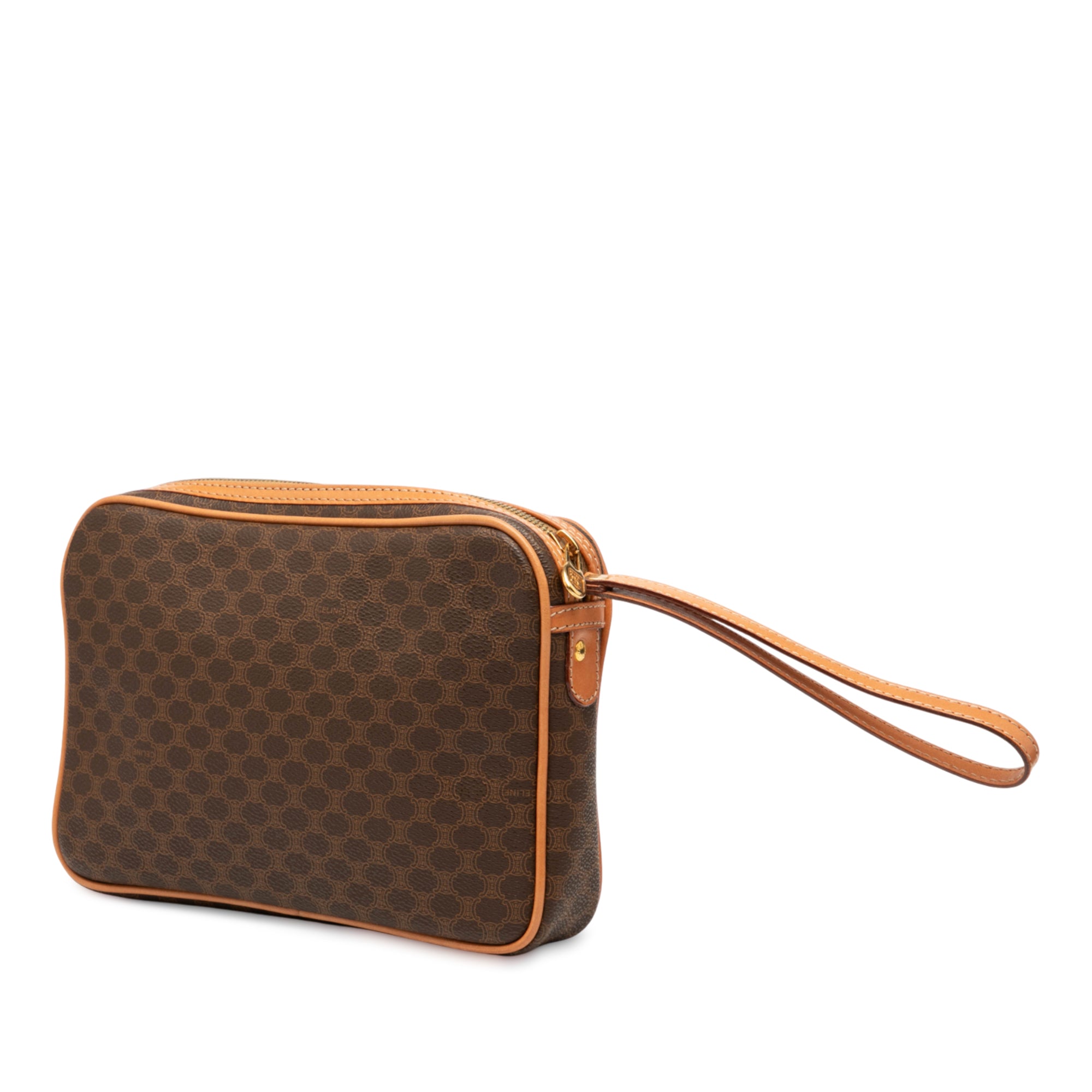 Macadam Coated Canvas Clutch