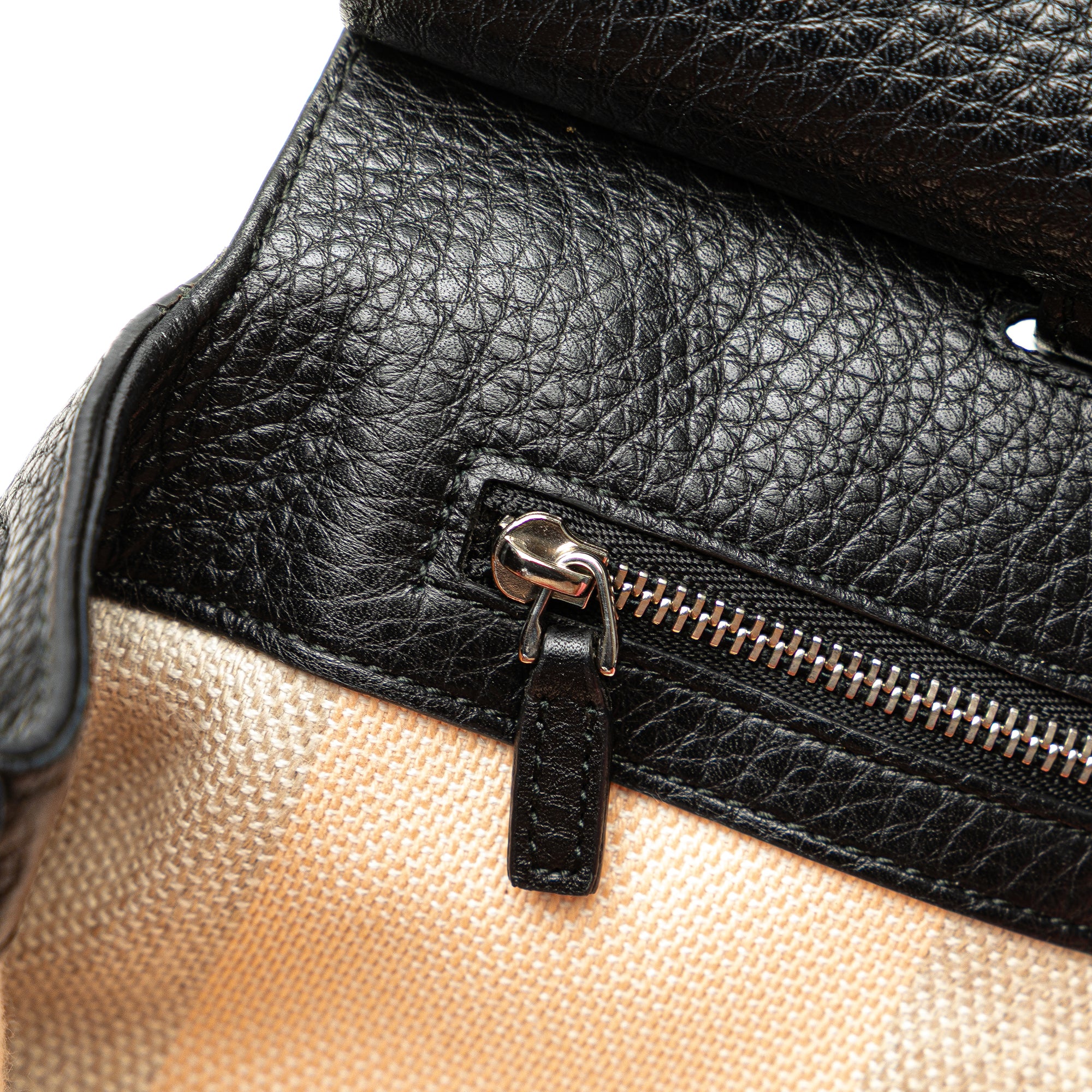 Medium Leather Bamboo Daily Satchel
