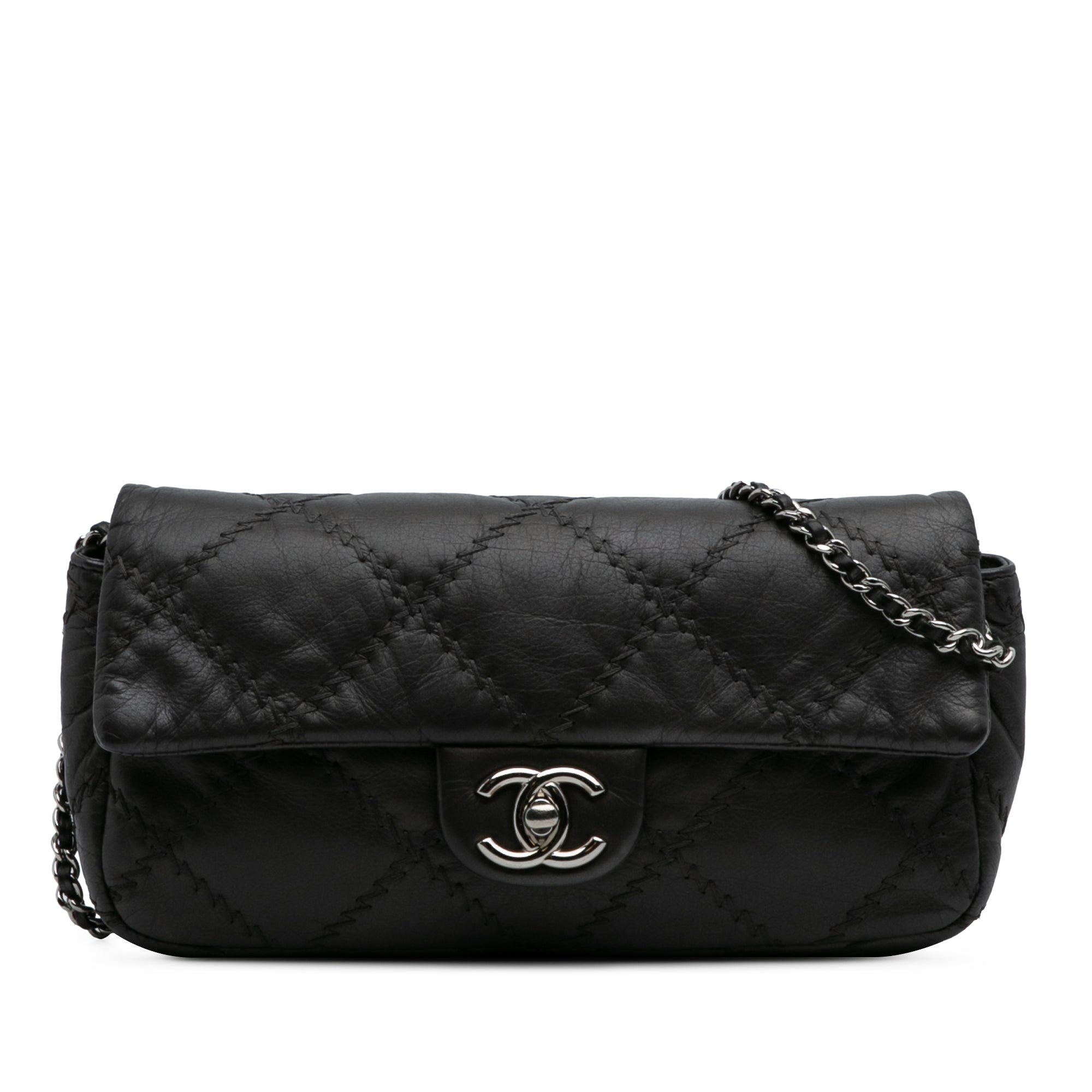 CC Quilted Calfskin Ultimate Stitch Flap