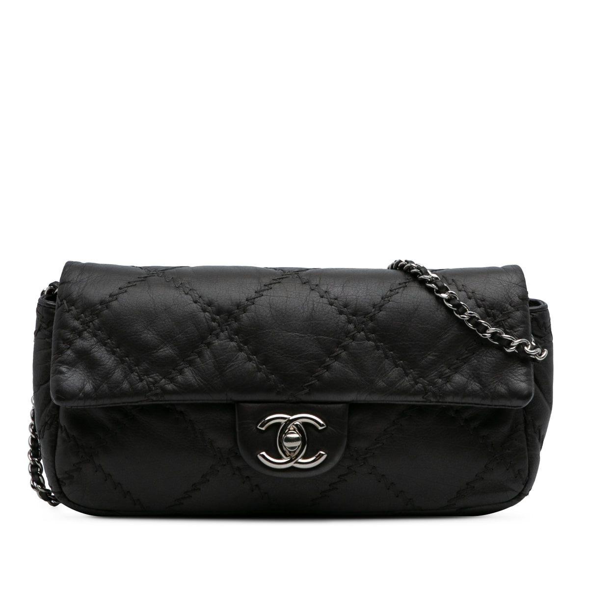 CC Quilted Calfskin Ultimate Stitch Flap