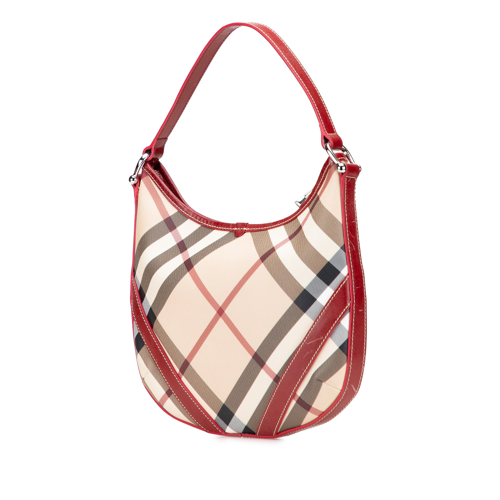 Supernova Check Coated Canvas Larkin Hobo