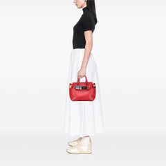 Small Grained Calfskin Belt Satchel