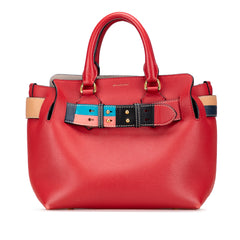 Small Grained Calfskin Belt Satchel