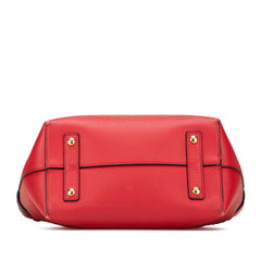 Small Grained Calfskin Belt Satchel