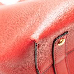 Small Grained Calfskin Belt Satchel