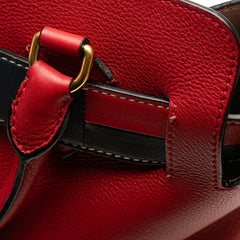 Small Grained Calfskin Belt Satchel