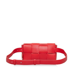 Calfskin Intrecciato Cassette Belt Bag