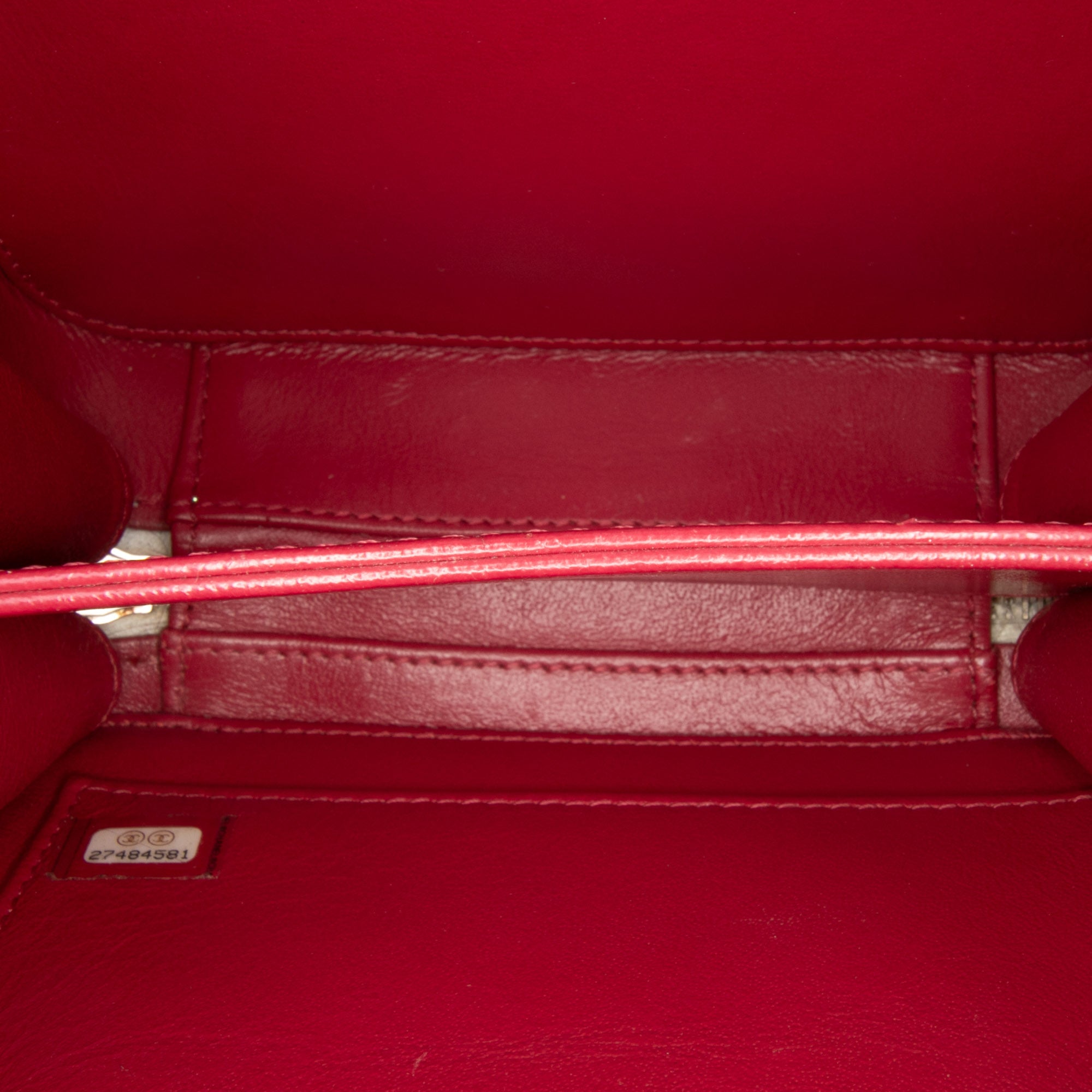 Small Caviar Striped CC Filigree Vanity Case