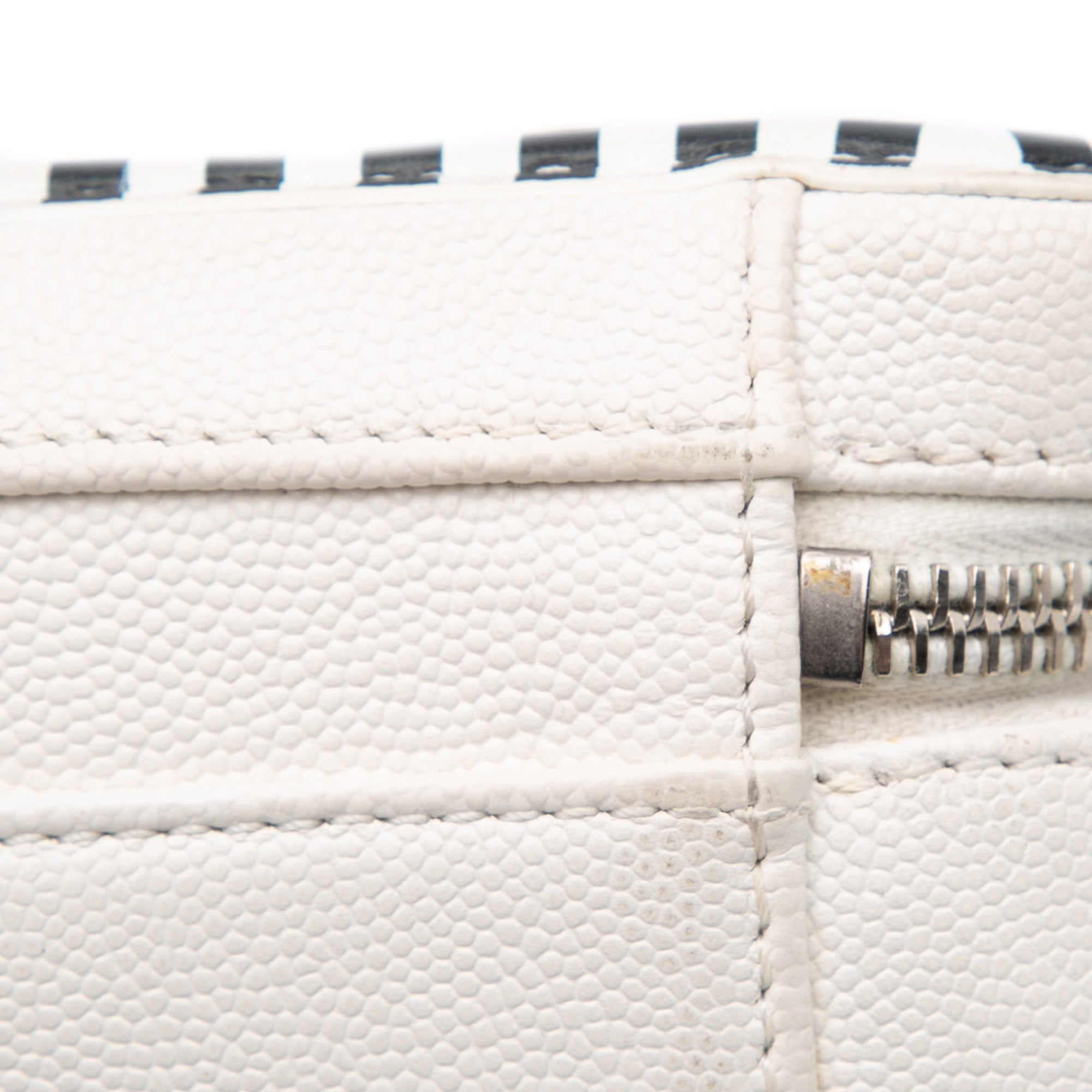 Small Caviar Striped CC Filigree Vanity Case