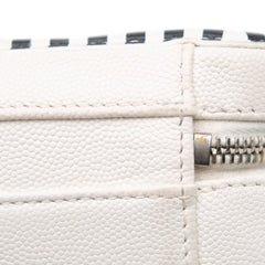 Small Caviar Striped CC Filigree Vanity Case