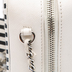 Small Caviar Striped CC Filigree Vanity Case