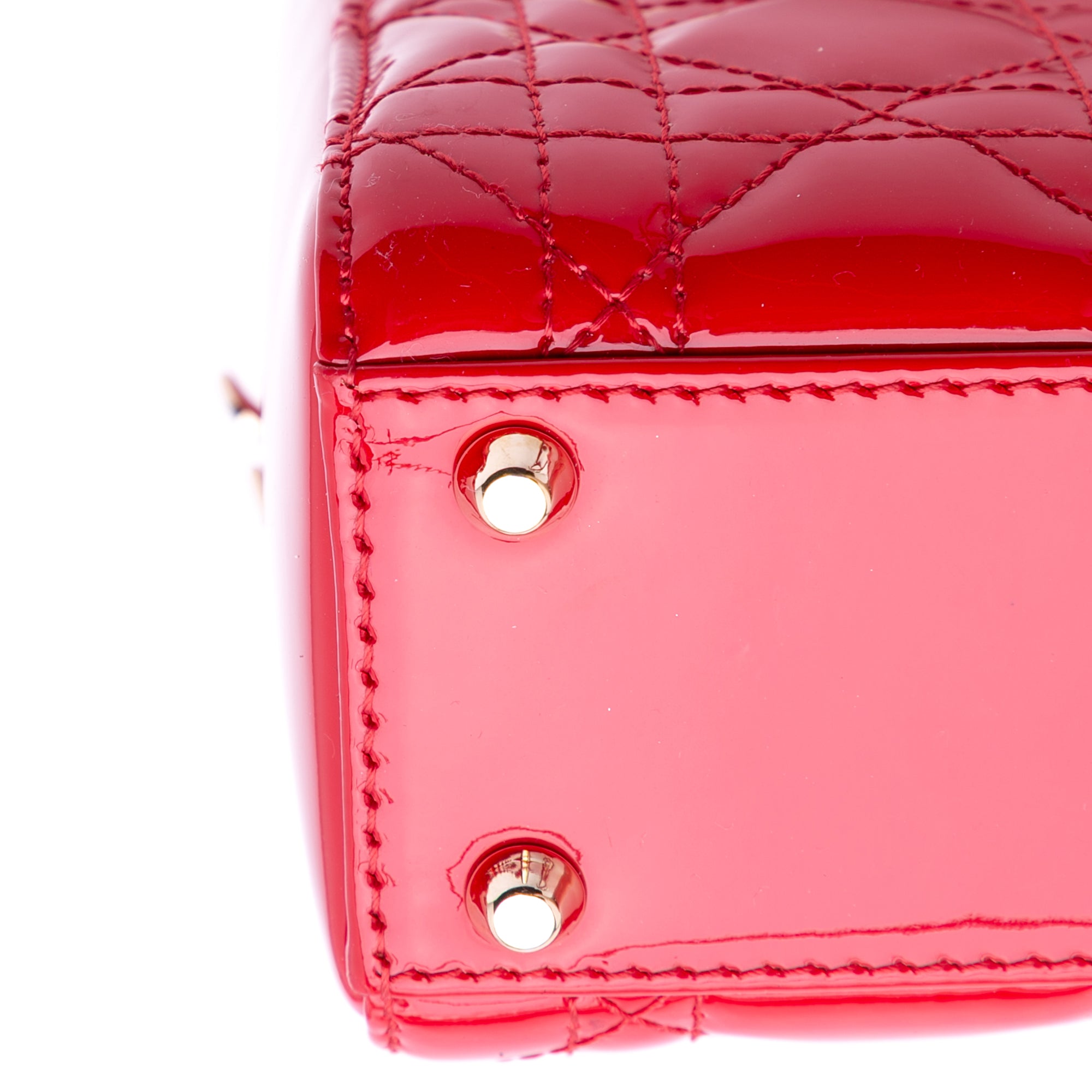 Mini Patent Cannage Lady Dior