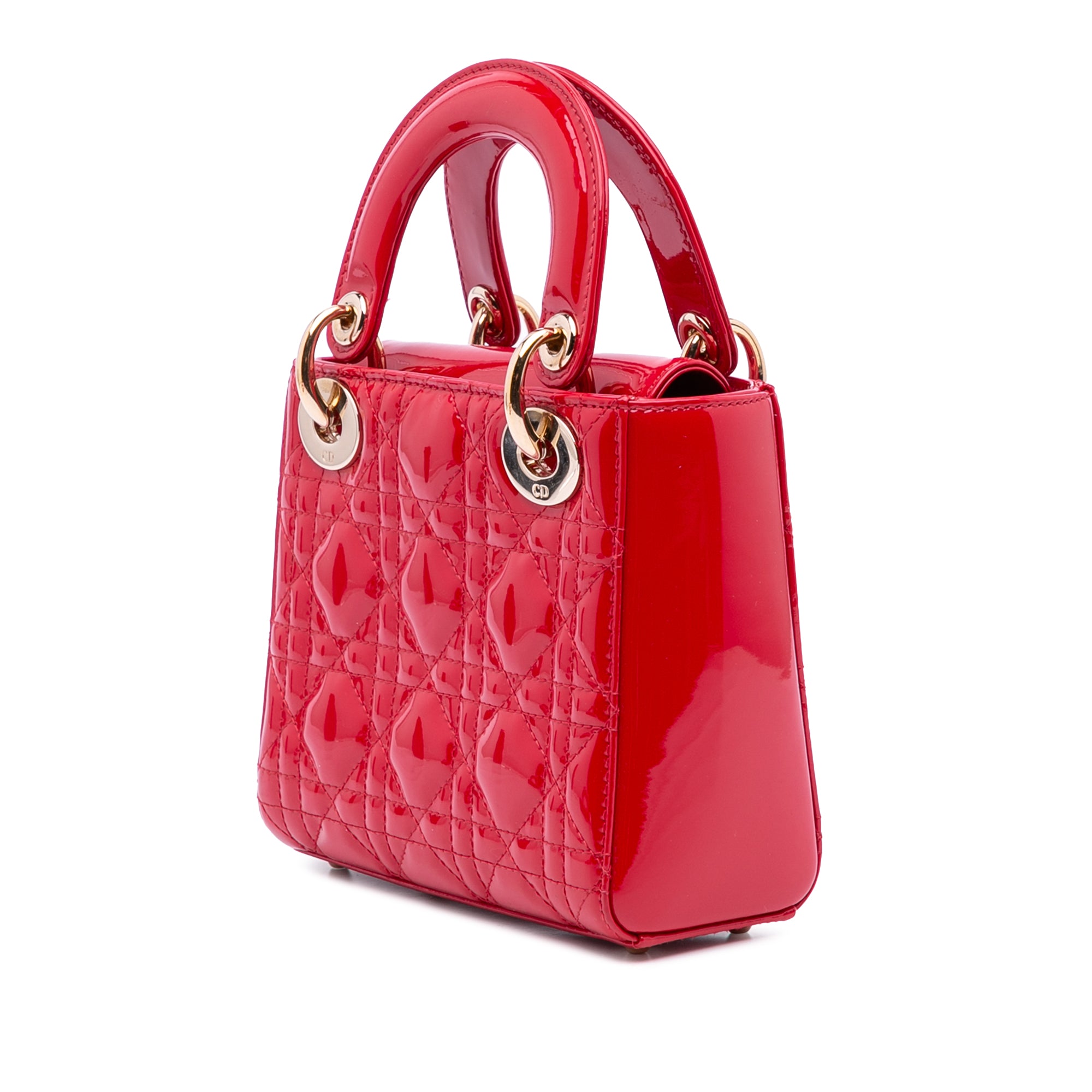 Mini Patent Cannage Lady Dior