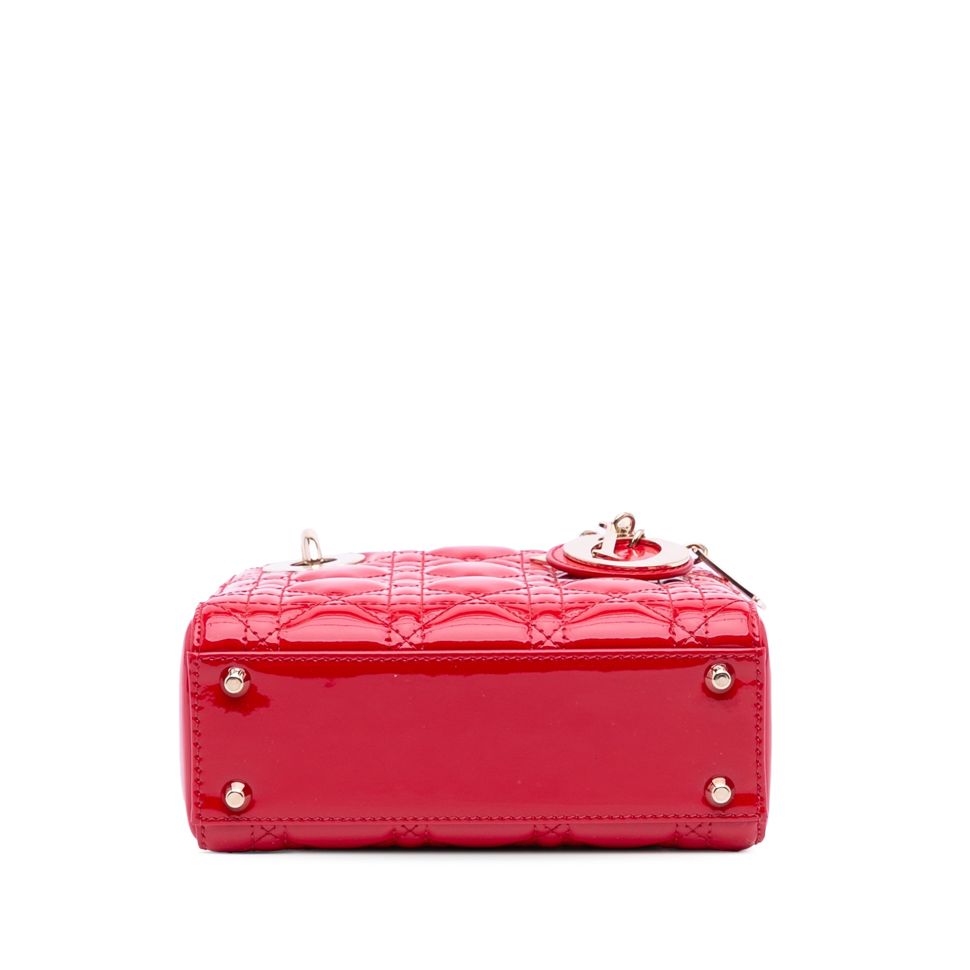 Mini Patent Cannage Lady Dior
