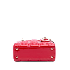 Mini Patent Cannage Lady Dior
