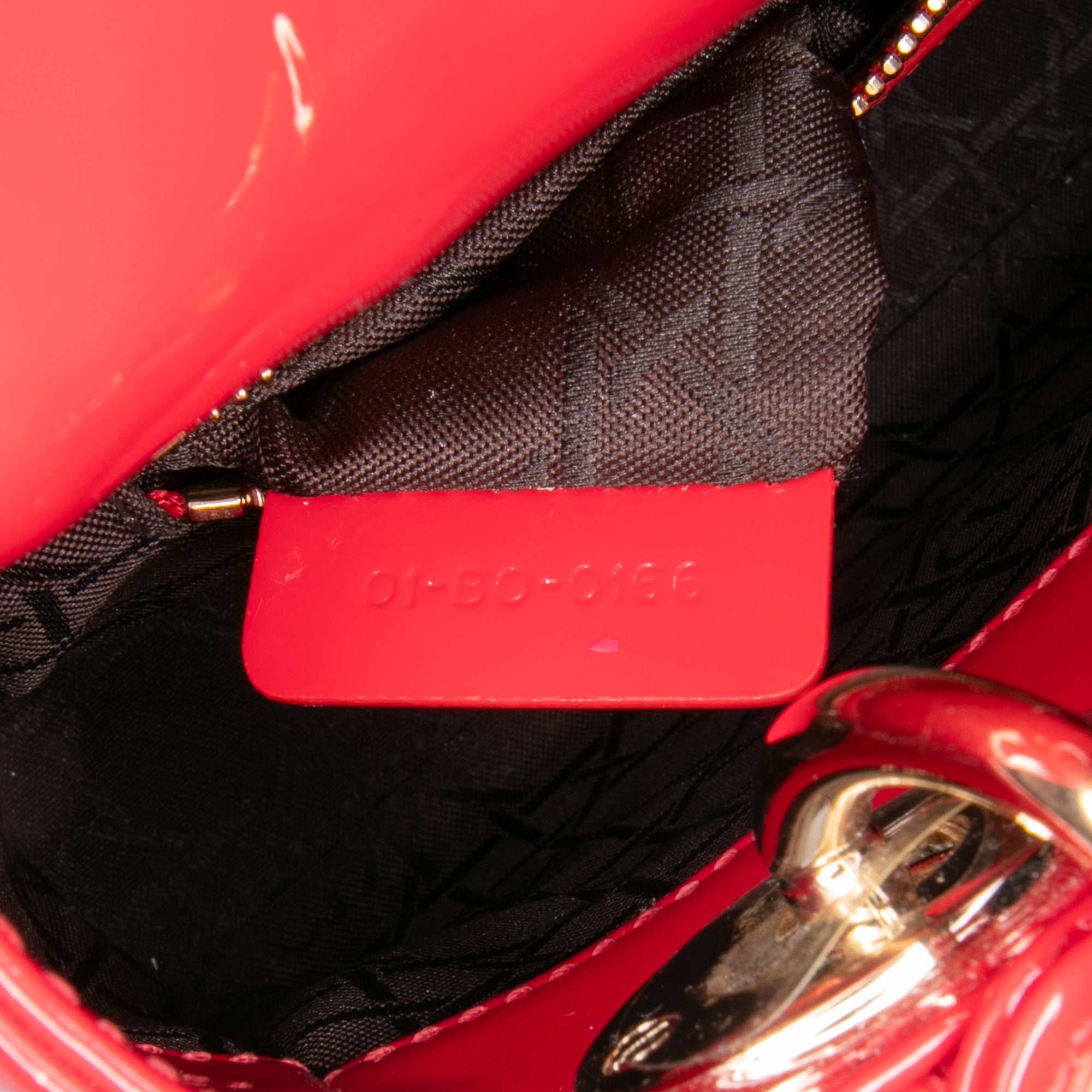 Mini Patent Cannage Lady Dior