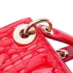 Mini Patent Cannage Lady Dior