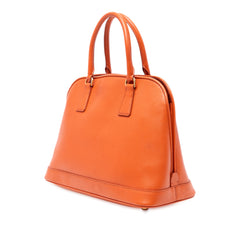 Medium Saffiano Lux Open Promenade Satchel