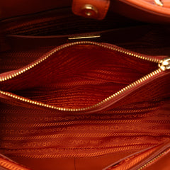 Medium Saffiano Lux Open Promenade Satchel