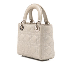 Mini Iridescent Lambskin Cannage Lady Dior