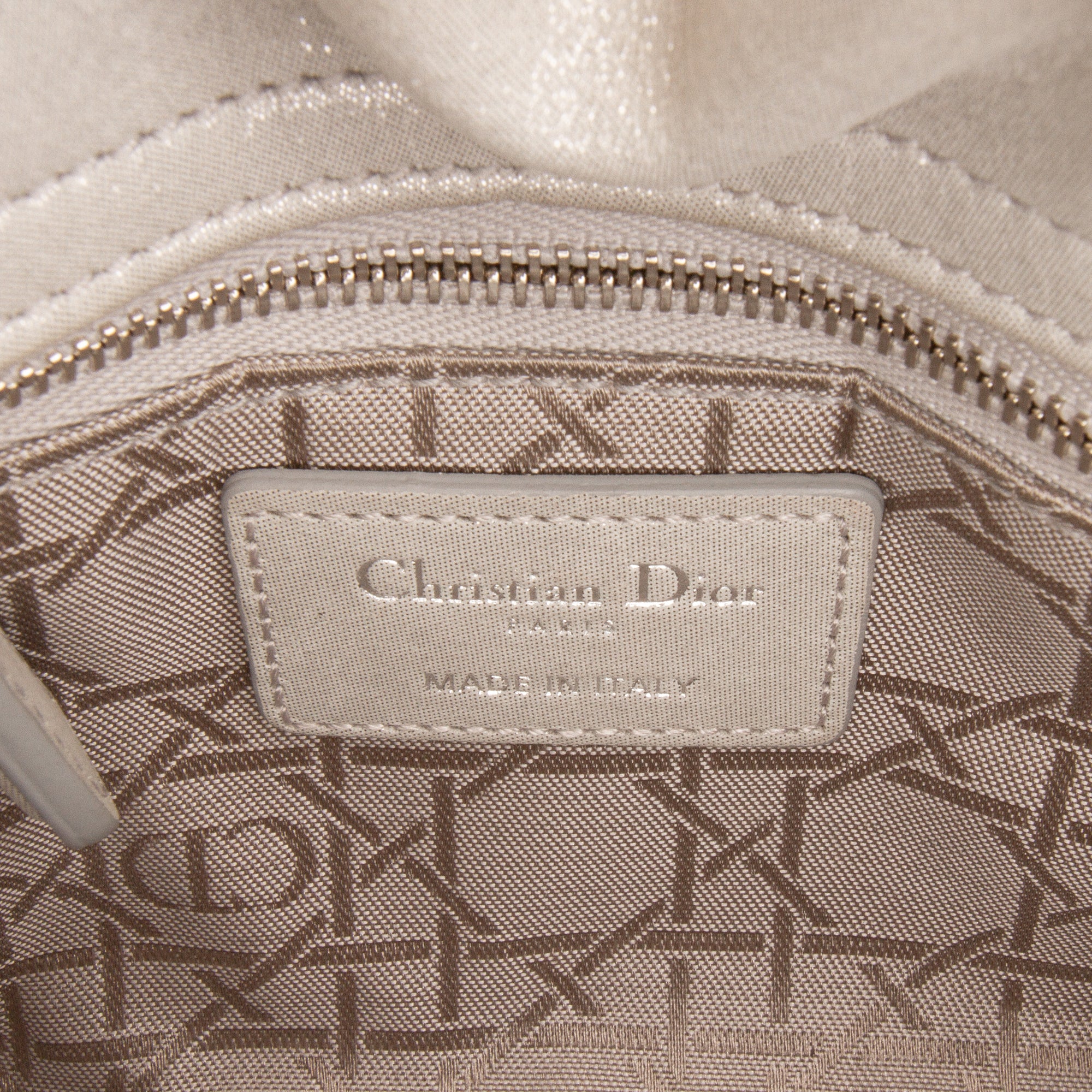 Mini Iridescent Lambskin Cannage Lady Dior