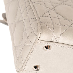 Mini Iridescent Lambskin Cannage Lady Dior