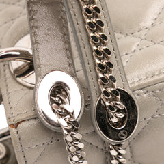 Mini Iridescent Lambskin Cannage Lady Dior