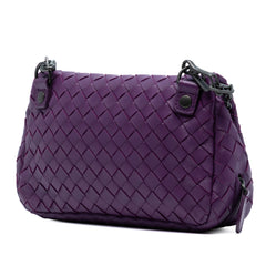 Mini Nappa Intrecciato Expandable Chain Flap Crossbody