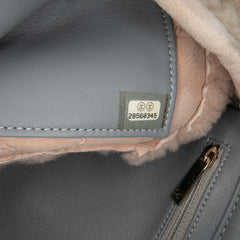 Medium CC Tricolor Shearling Single Flap