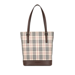 House Check Coated Canvas Bucket Tote