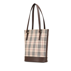 House Check Coated Canvas Bucket Tote