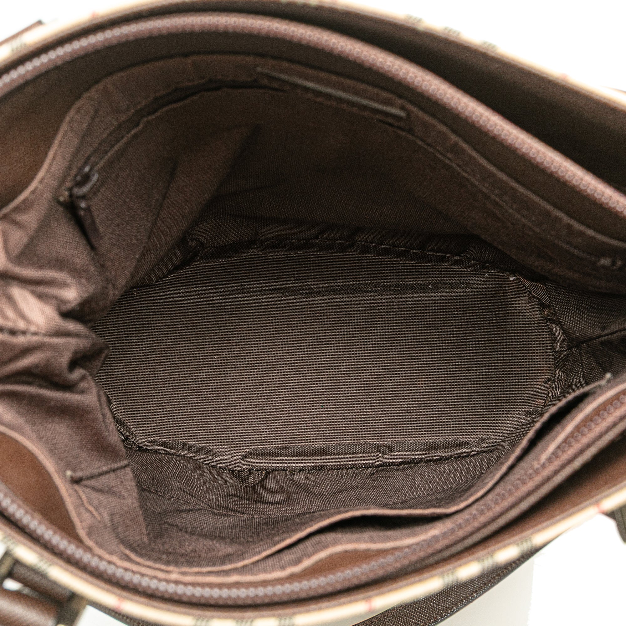 House Check Coated Canvas Bucket Tote