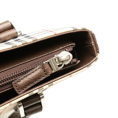 House Check Coated Canvas Bucket Tote
